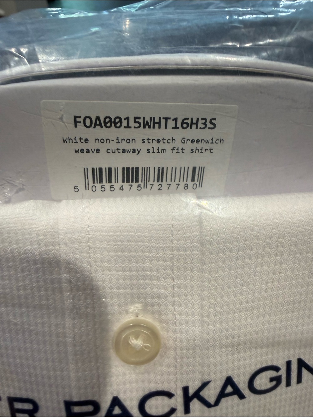 NWT Charles Tyrwhitt Greenwich Weave Shirt - White - Picture 9 of 9